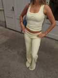 Blue Classic straight leg pants